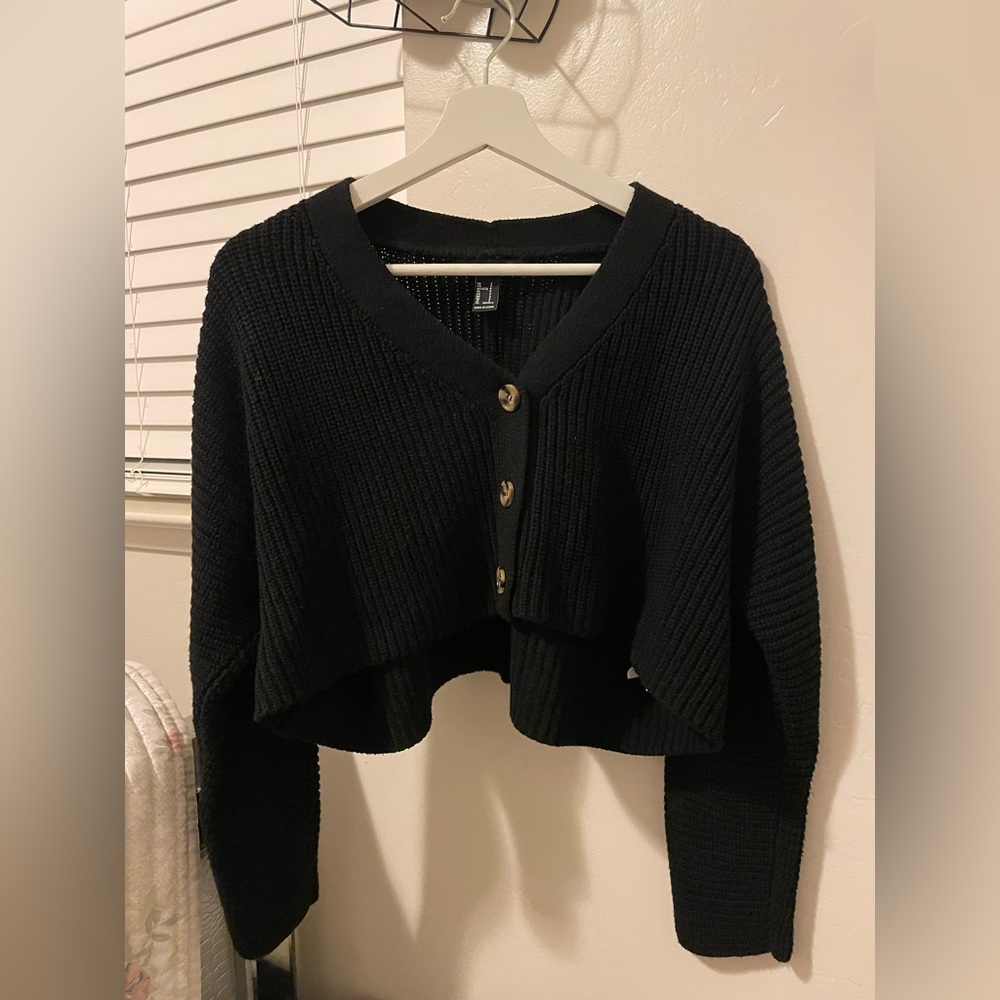 forever21 black cardigan